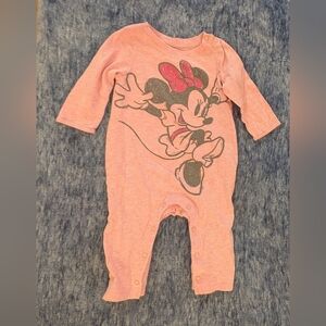 Adorable Pink Minnie Mouse Kids Footie